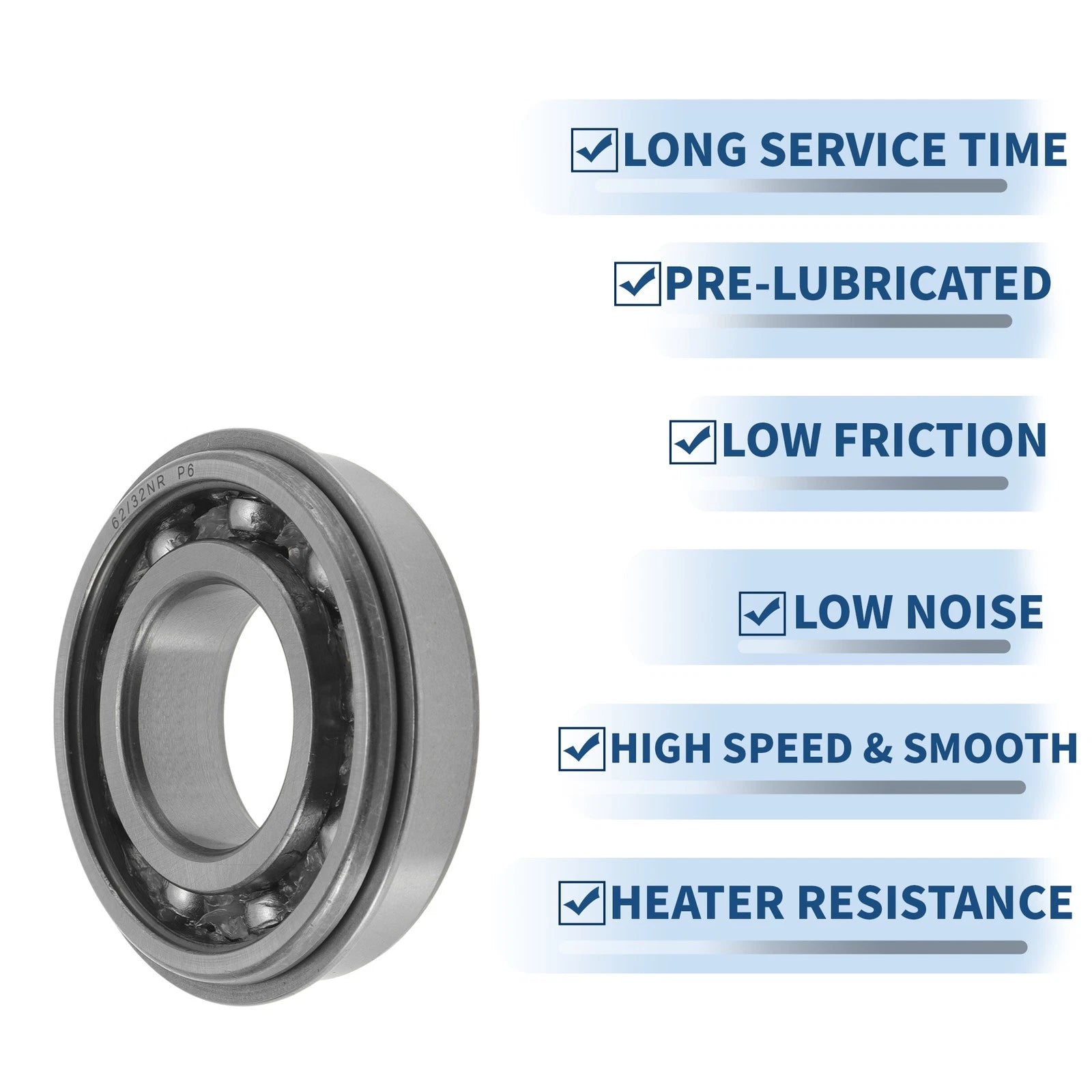 Deep Groove Ball Bearing 32x65x17mm for Scooter Skateboard (1Pc)