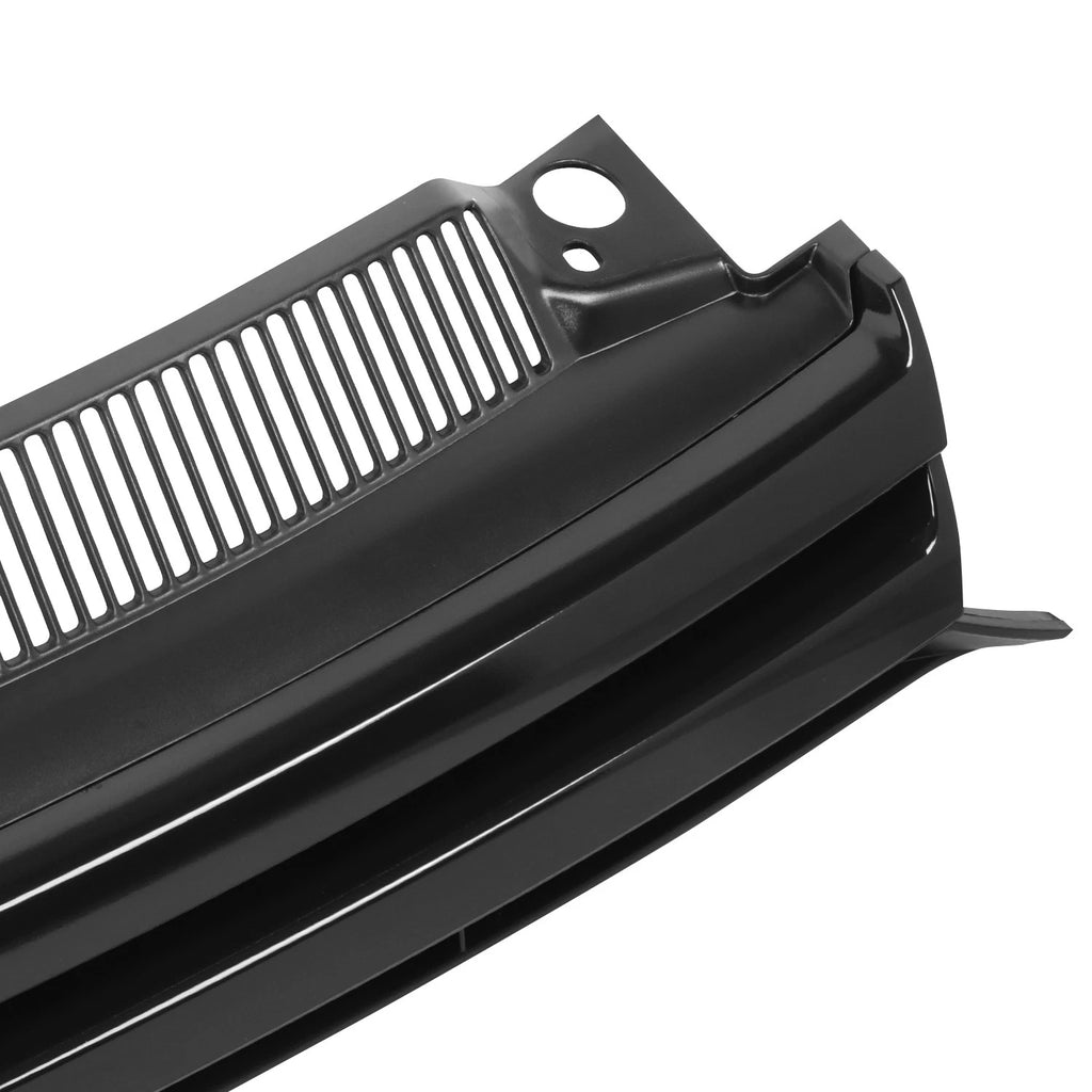 Front Bumper Grille for VW Golf (2010–2014) w/Badge Slot, Painted Black