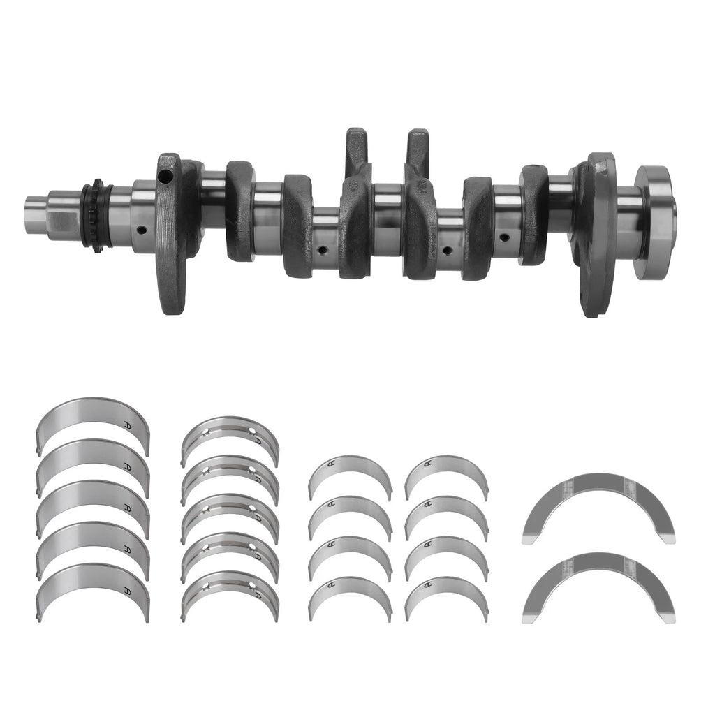 Crankshaft w/ Main & Rod Bearings Kit for Kia Soul Forte Hyundai 2.0L (2010–2019)