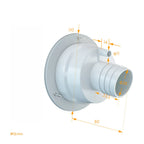 Water Filler Cap for RV Caravan Trailer (80mm Depth, 30-40mm Door Fit)