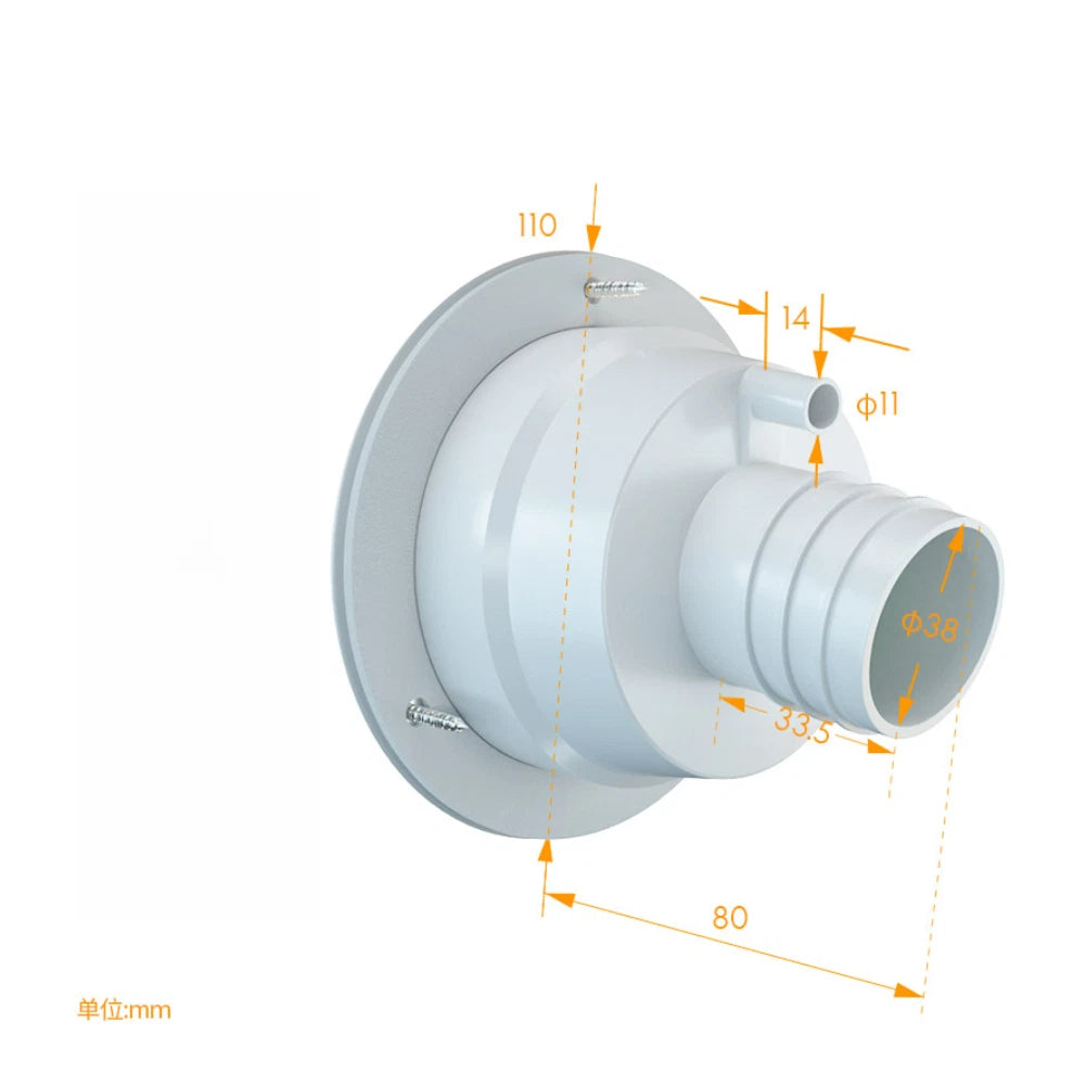 Water Filler Cap for RV Caravan Trailer (80mm Depth, 30-40mm Door Fit)