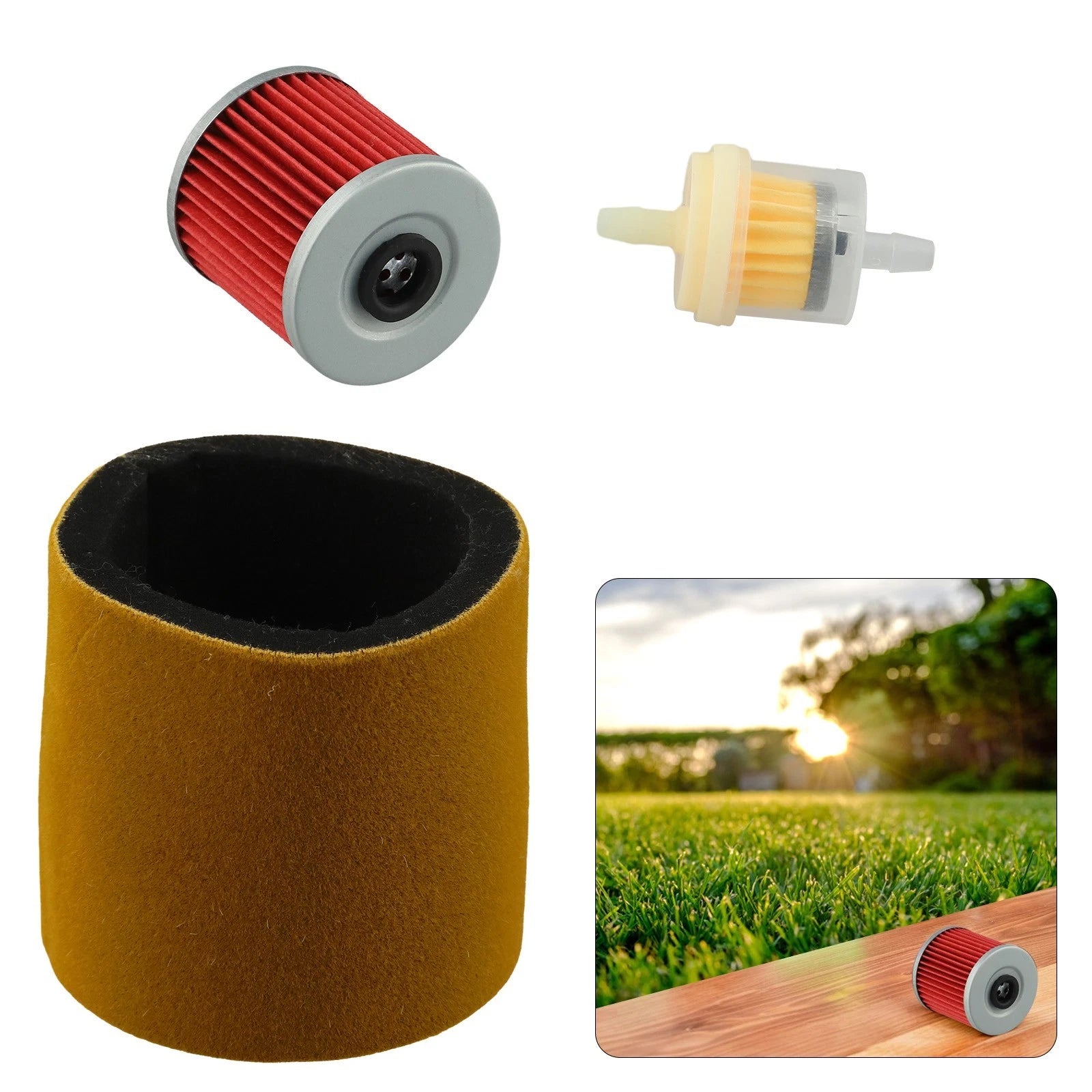 Air Filter Oil Replace Set for KLF220 KLF250 KLF300 (Fits 110131275)