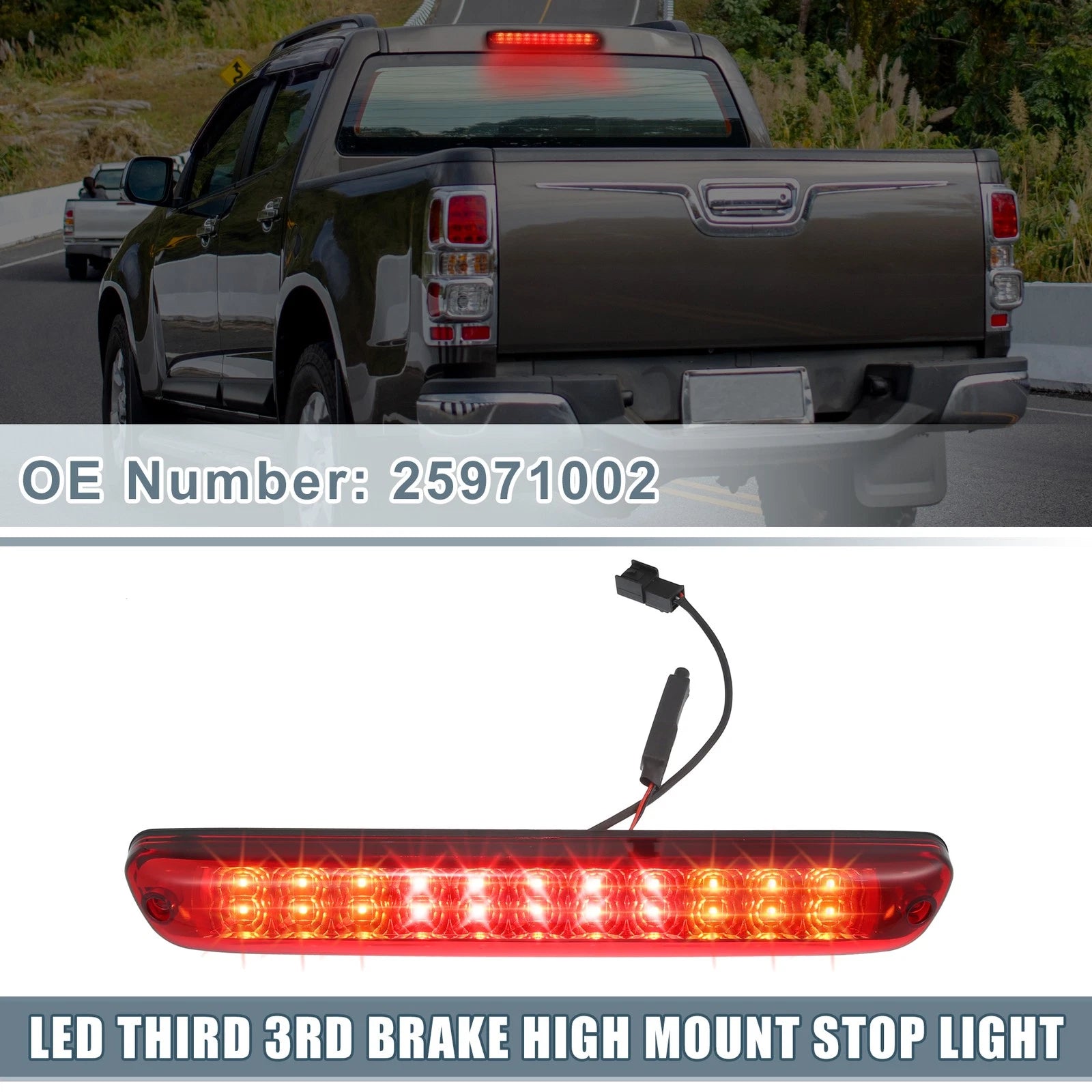 High Mount Stop Light 25971002 for Chevy Colorado (2004–2012) Red Lens