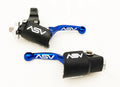 2X Front Brake Clutch Perch Levers for Raptor 350 (2004–2006) - Shorty Blue