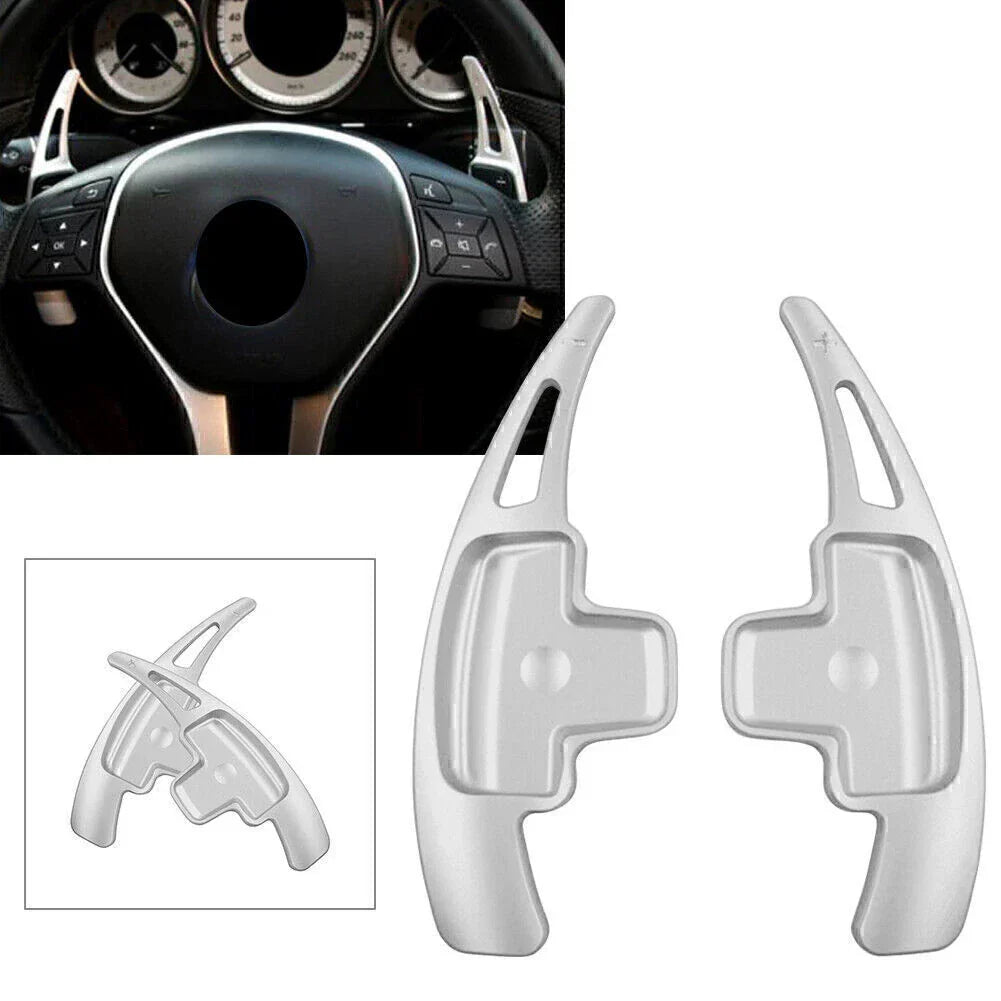 Steering Wheel Paddle Shift Extensions for Mercedes-Benz A B E R M GLK SLK Class