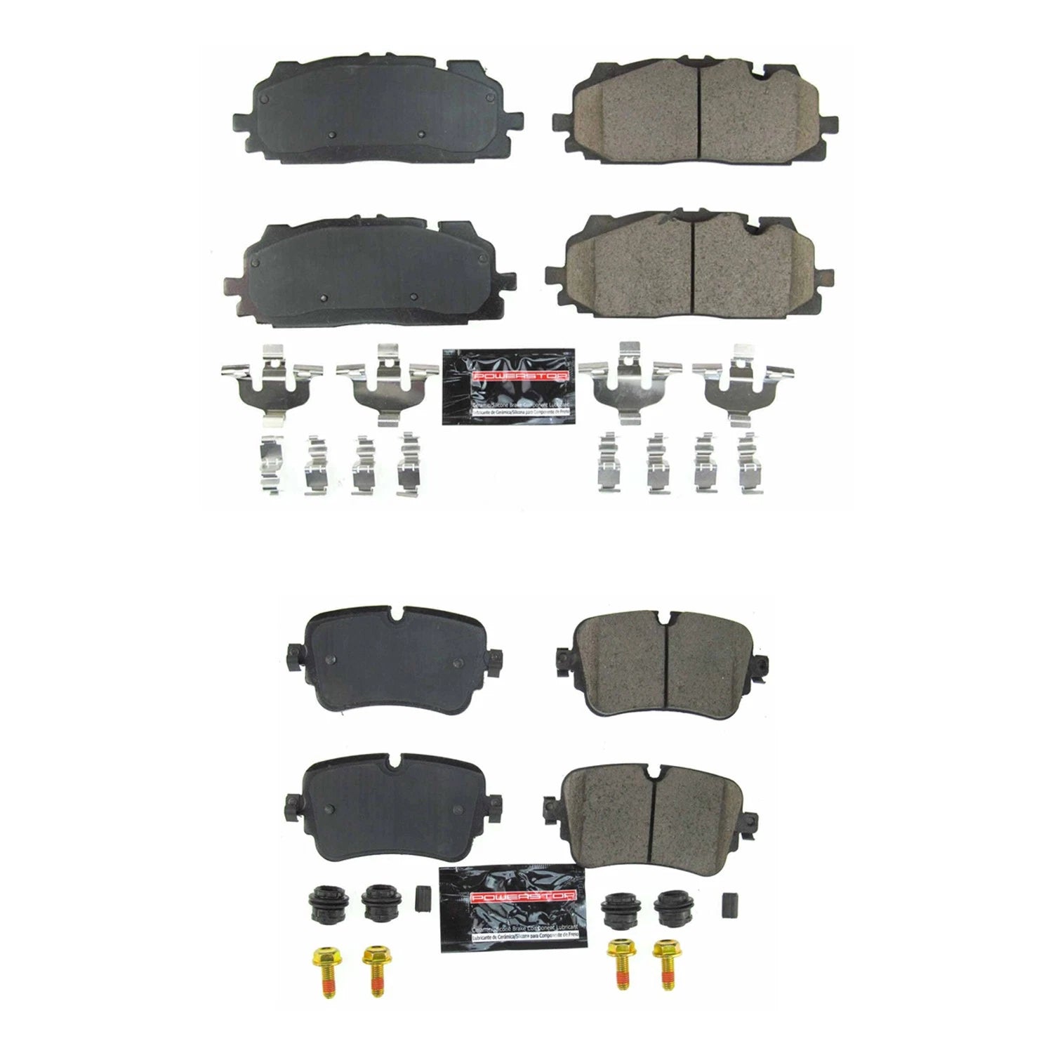 PowerStop Z23 Carbon-Fiber Ceramic Brake Pads Kit for Audi Q7 Q8 (2017–2023)