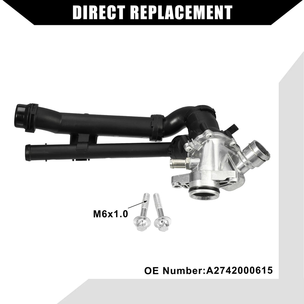 Engine Coolant Thermostat Housing Assembly for Mercedes-Benz CLA45 (2014–2019)