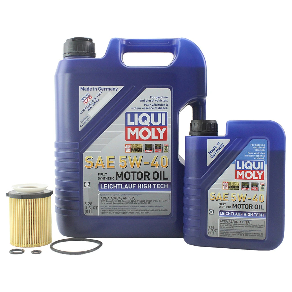 6L Liqui Moly Leichtlauf High Tech 5W40 Engine Oil Change Kit for C117 X156 (2011–2019)