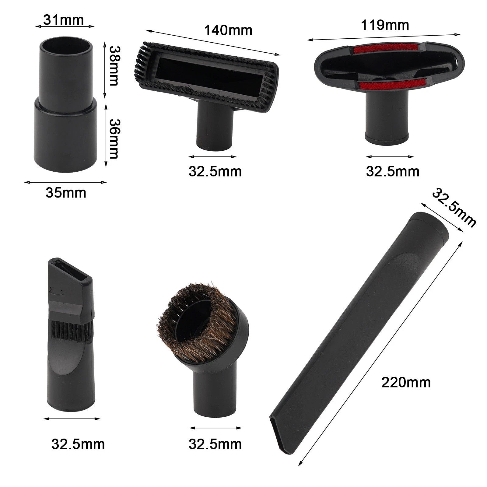 6X Brush Kits for NT18/1 Vacuum Parts