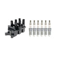 Set of 6 Hitachi Ignition Coils & NGK Ruthenium Spark Plugs for Sable Taurus (1996–1999)