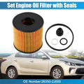 Set of 1 Engine Oil Filter 26350-2J000 for Hyundai Elantra 2.0L (2021–2022)