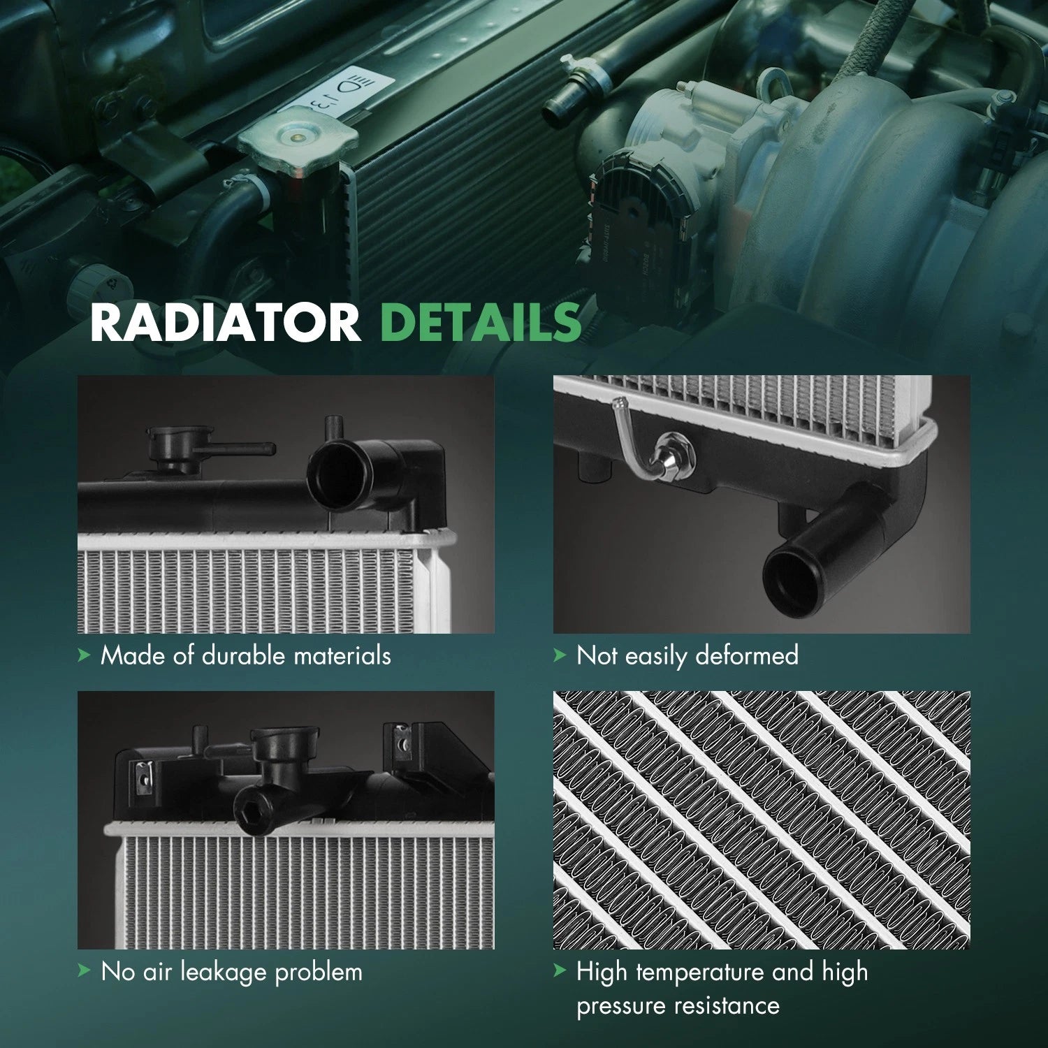 Radiator for Nissan Pathfinder Infiniti JX35 (2013–2019)