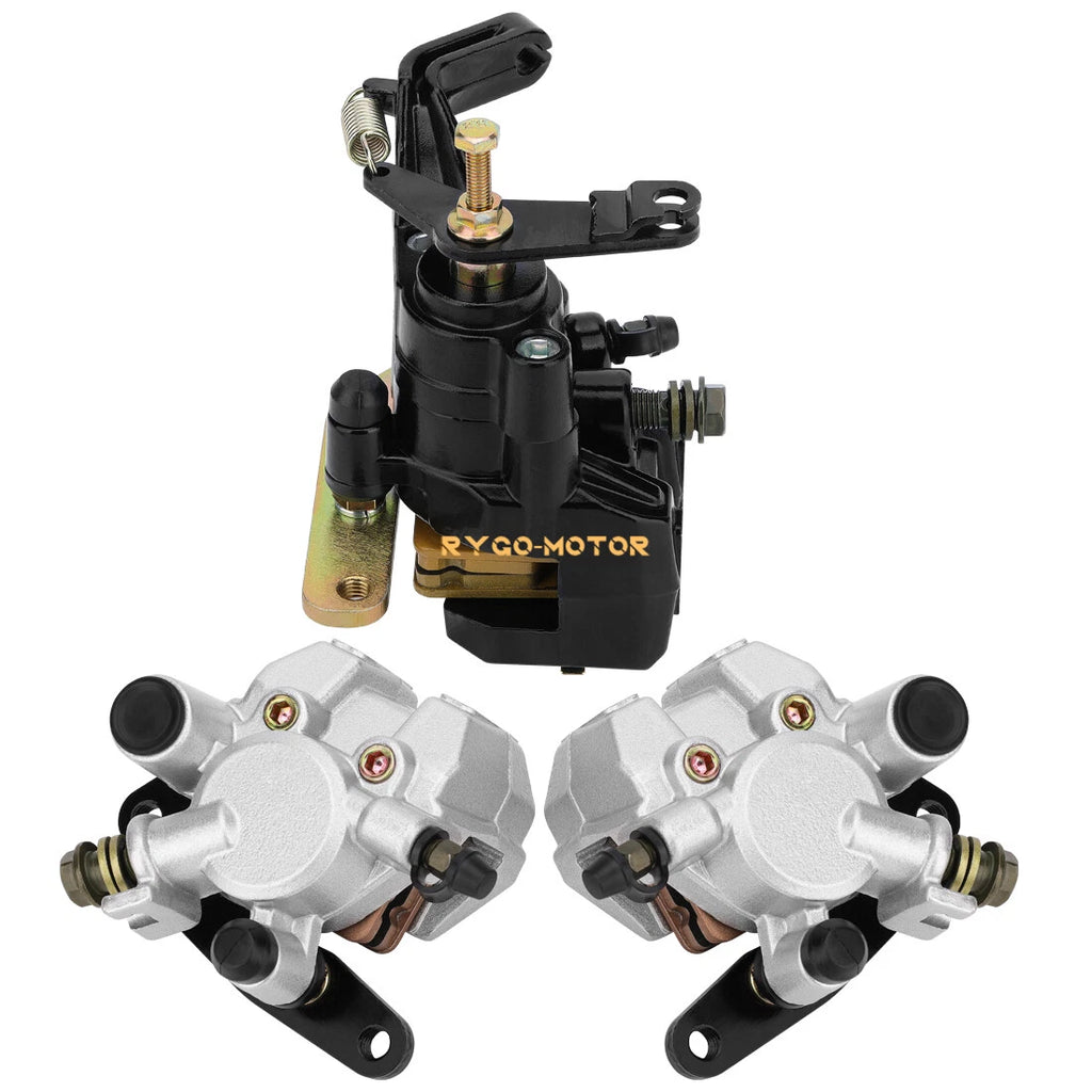 Front & Rear Brake Caliper w/Pads for Yamaha Warrior 350 YFM350X (1989–2001)