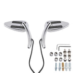 Chrome LED Turn Signal Mirrors for Harley Sportster XL 1200 883 (1990–Up)