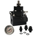 6AN 8AN Fuel Injector Pressure Regulator Kit with Oil Gauge for Universal