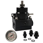 6AN 8AN Fuel Injector Pressure Regulator Kit with Oil Gauge for Universal