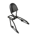 Chrome/Black Sissy Bar Luggage Rack Backrest for Harley Street 500 750 (2015–2020)