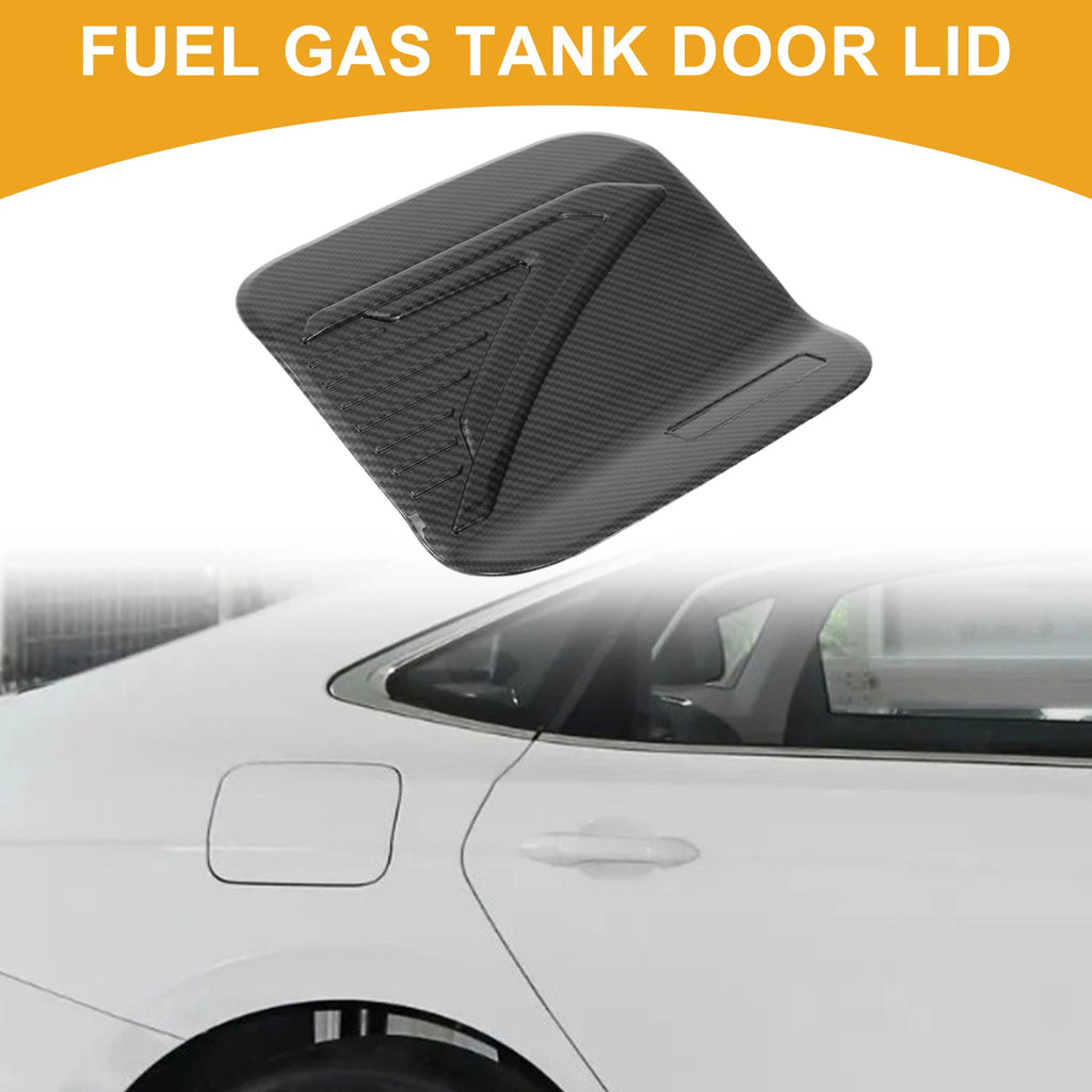 Fuel Tank Door Cap for Toyota Sienna (2022–2025) Carbon Fiber Black