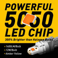 2X AUXITO 3157 Amber LED Turn Signal Light Bulbs for
