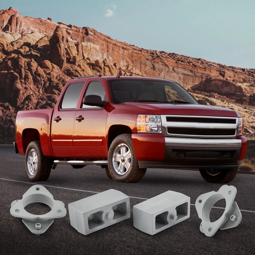3.5" Front 3" Rear Level Lift Kit for Chevrolet Silverado 1500 4X4 (2017-2018)