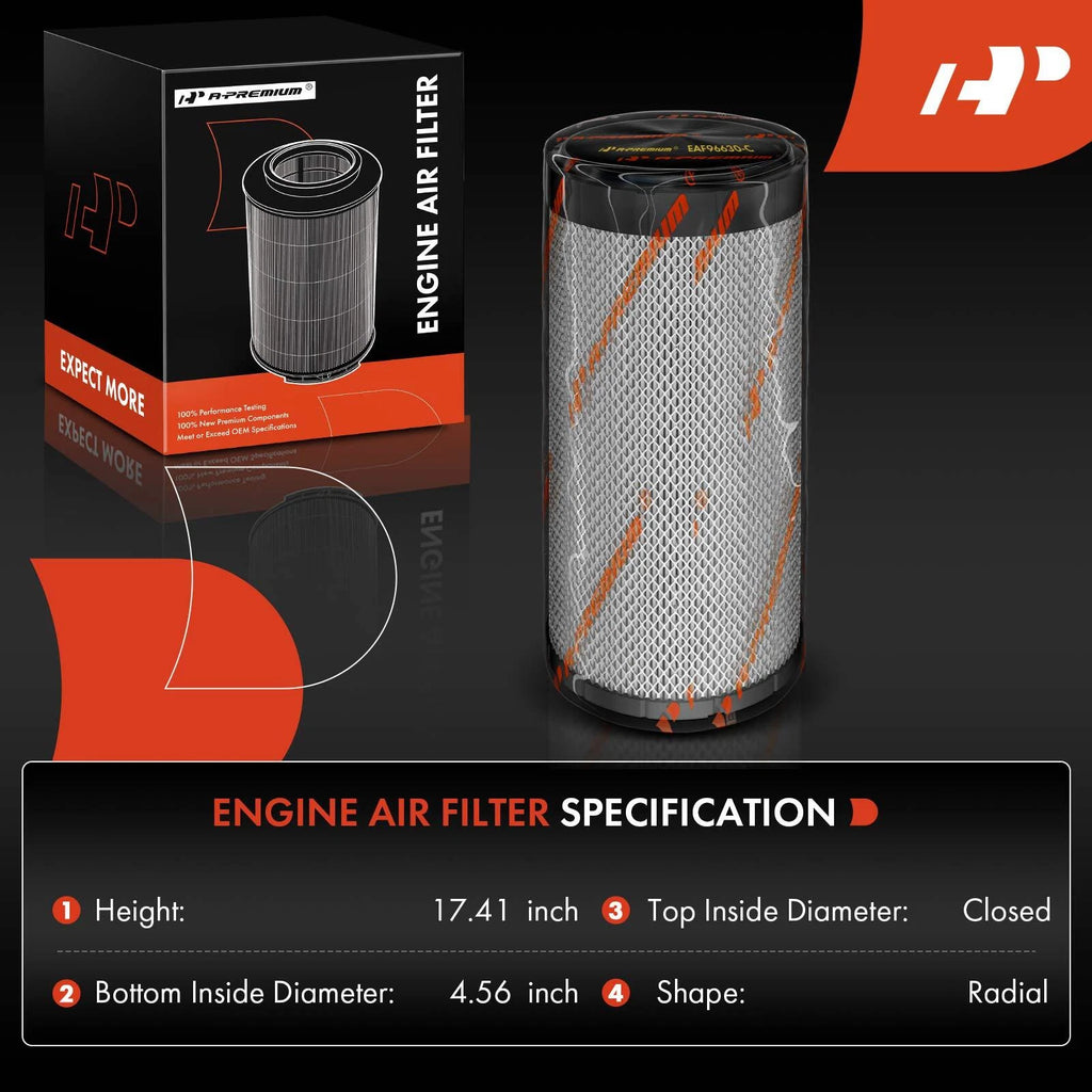 Engine Air Filter for Chevy Kodiak C4500 C5500 GMC Topkick (2003-2009)