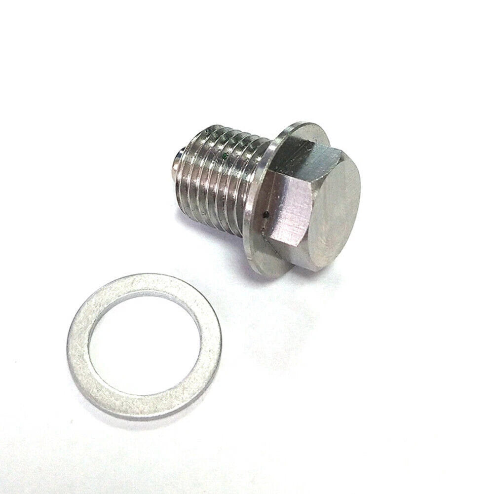 M14 x 1.5 Stainless Steel Oil Drain Plug with Neodymium Magnet Universal