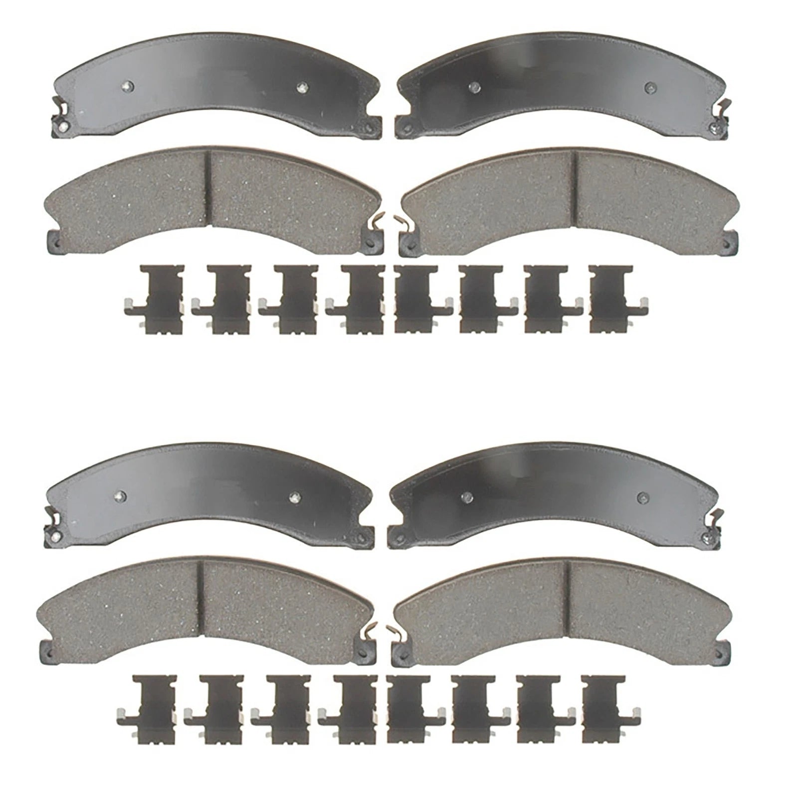 Set of 4 Ceramic Brake Pads for GMC Sierra 3500 HD (2015) ACDelco Pro