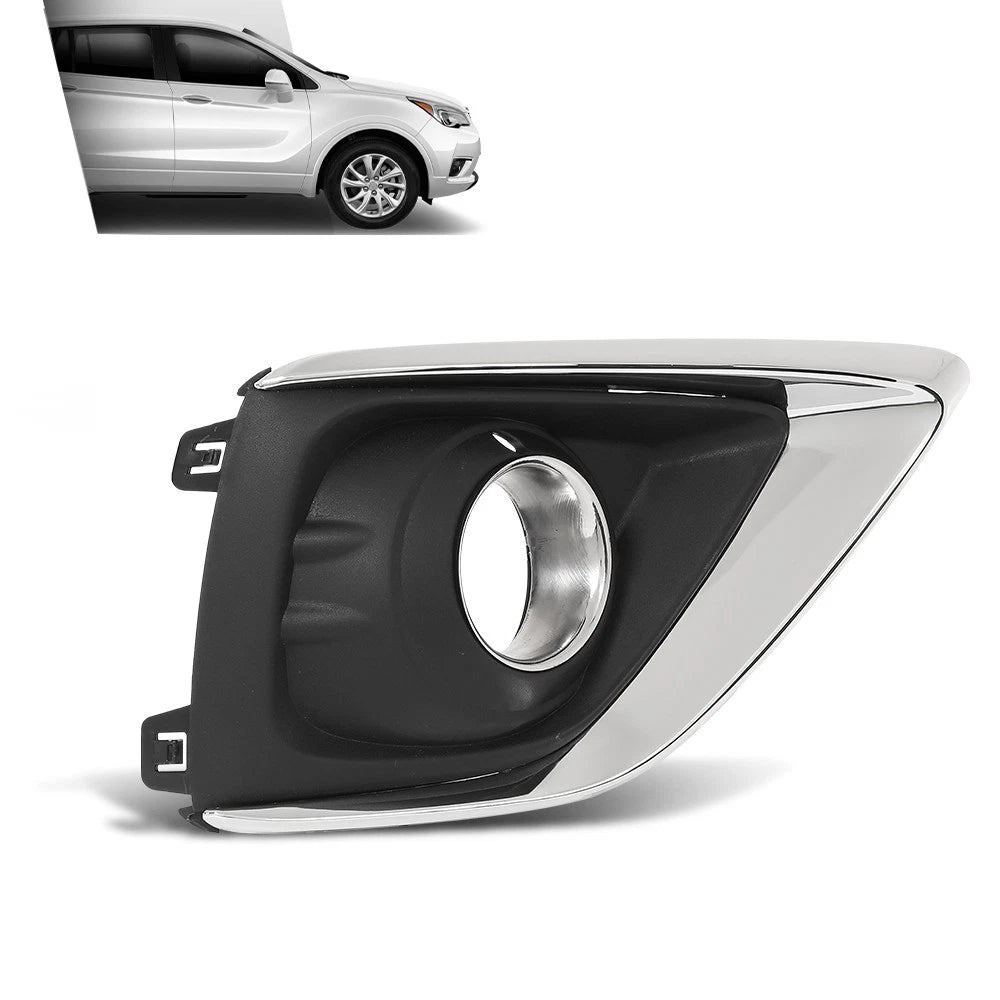 Fog Light Bezel Lamp Cover for Buick Envision (2019–2020) with Chrome Trim