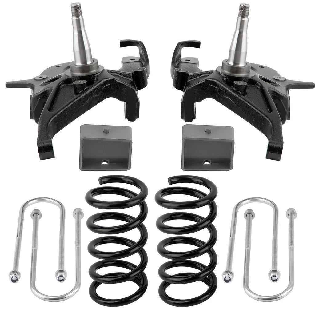 5" / 4" Drop Lowering Kit for Chevrolet S10 GMC S15 V6 2WD (1982–2004)