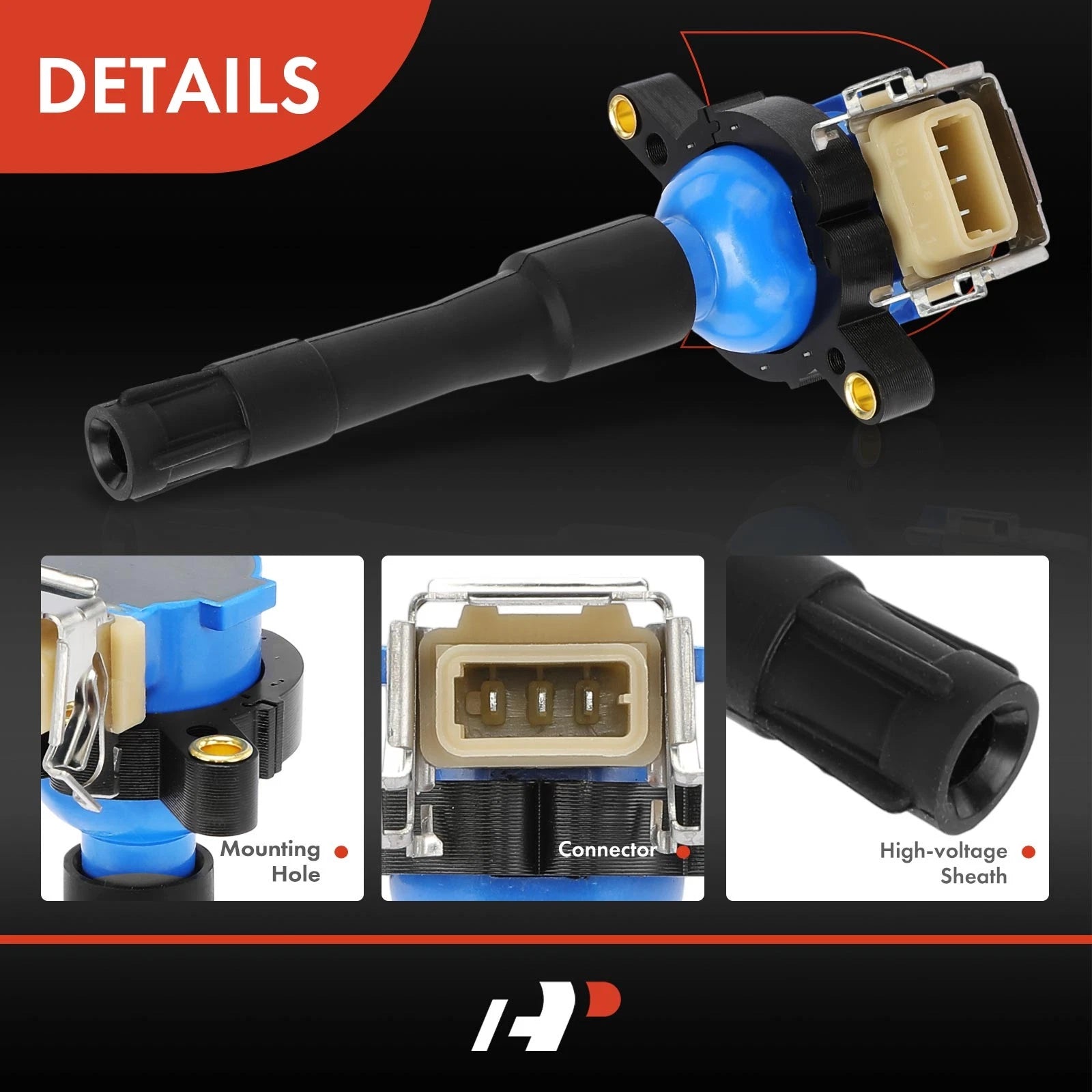 6X Blue Ignition Coil for BMW 320i 2001–2005, 323Ci, X5, 528i, 530i