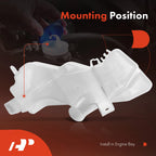 Windshield Washer Reservoir with Pump & Cap for Nissan Altima (2019–2024)