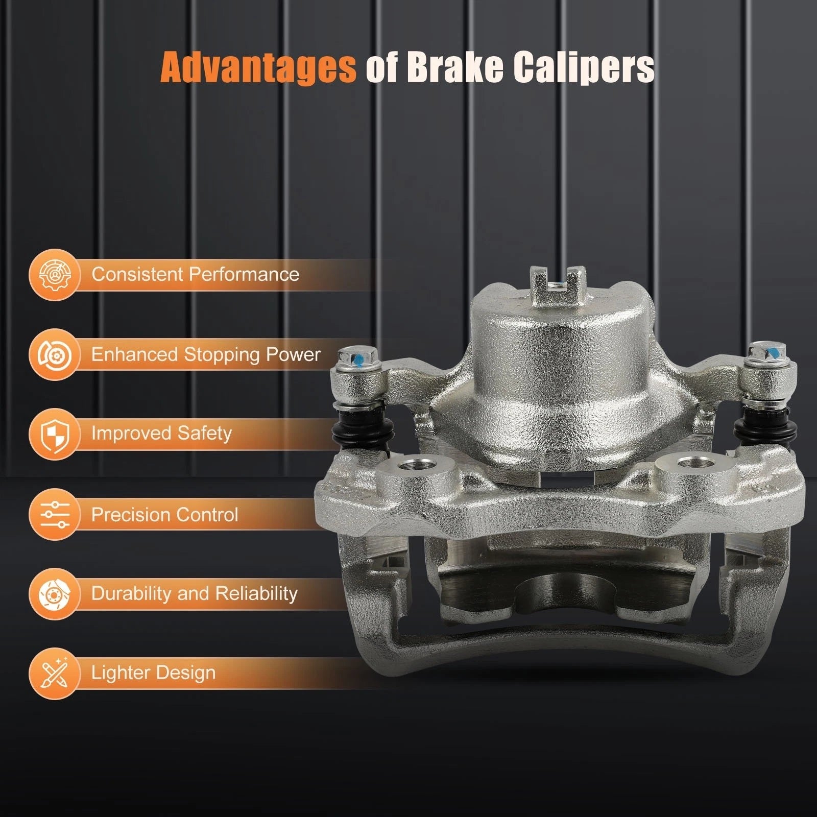 Front Pair Brake Calipers for Nissan Sentra (2000-2006)