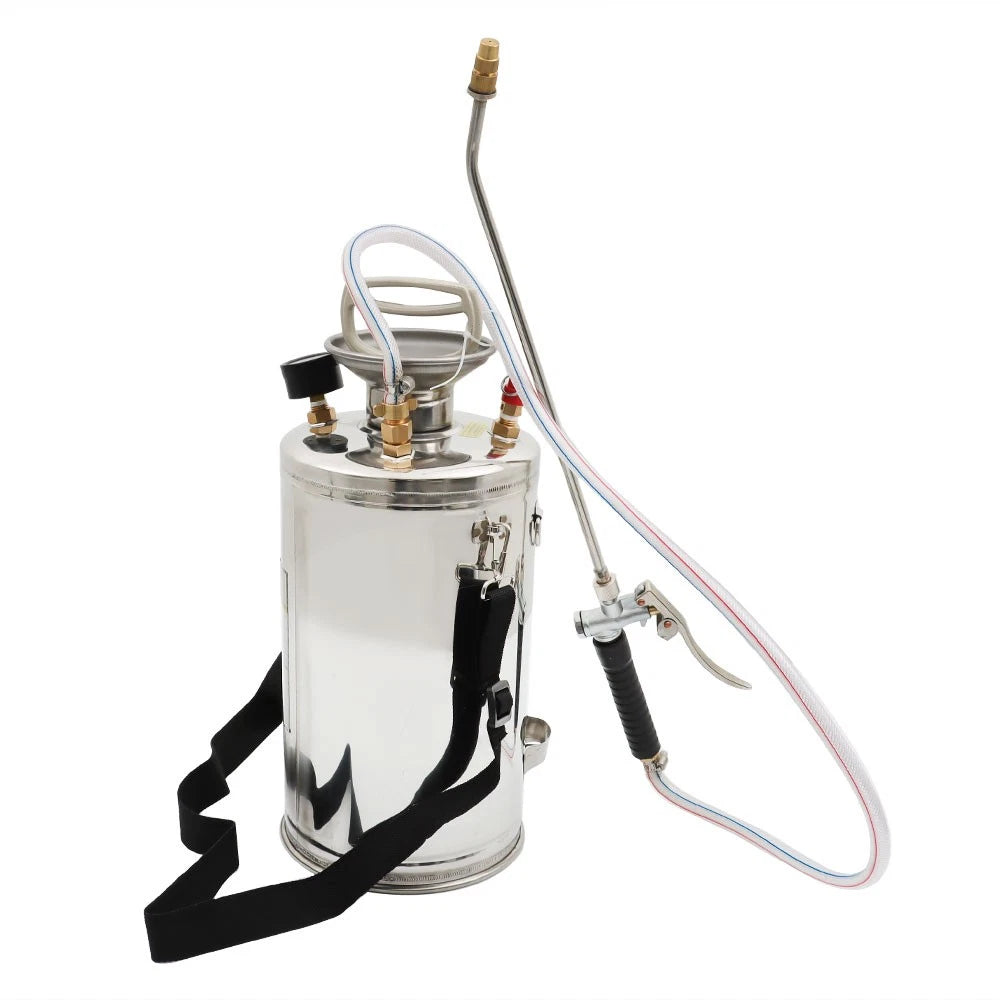 1.5 Gallon Stainless Steel Sprayer for Lawn & Garden (16" Wand, 3.3FT Hose)