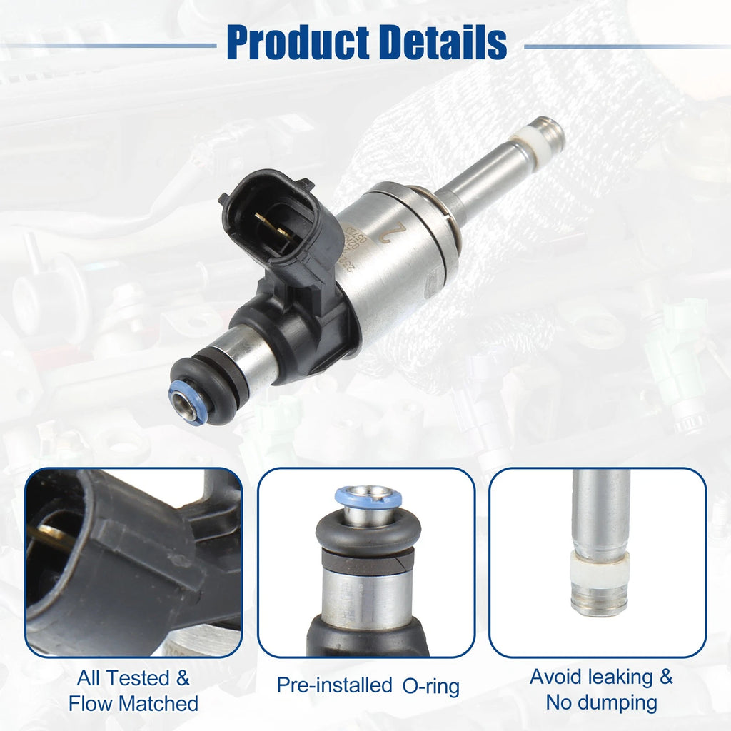 Set of 4 Fuel Injector Nozzles for Lexus RC200t (2016) 4 Cyl 2.0L