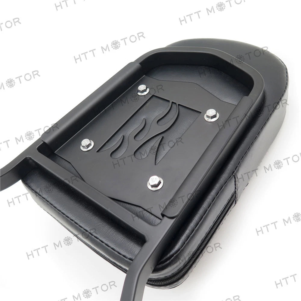 Matte Black Detachable Backrest Sissy Bar for Harley FLSTC/FLSTS (2000–2023)