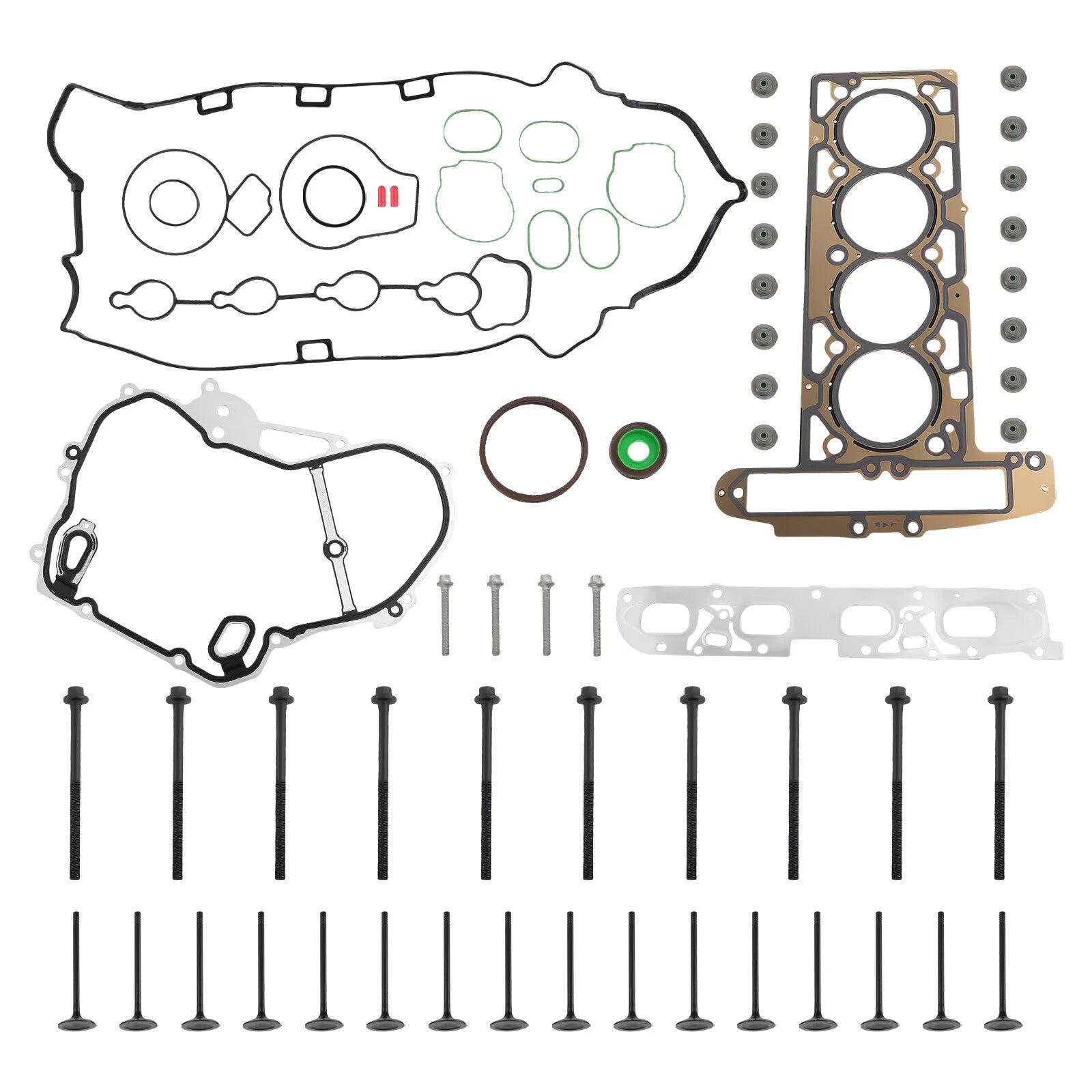 Engine Head Gasket Bolts Valves for GMC Chevrolet Equinox 2.4L (2010–2013)