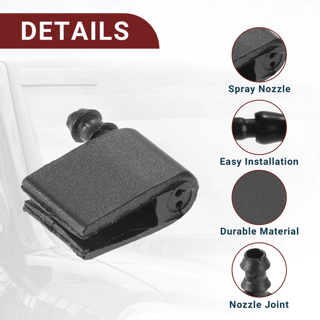 Windshield Washer Nozzle Set for Mercedes-Benz (with Hose & Connectors)