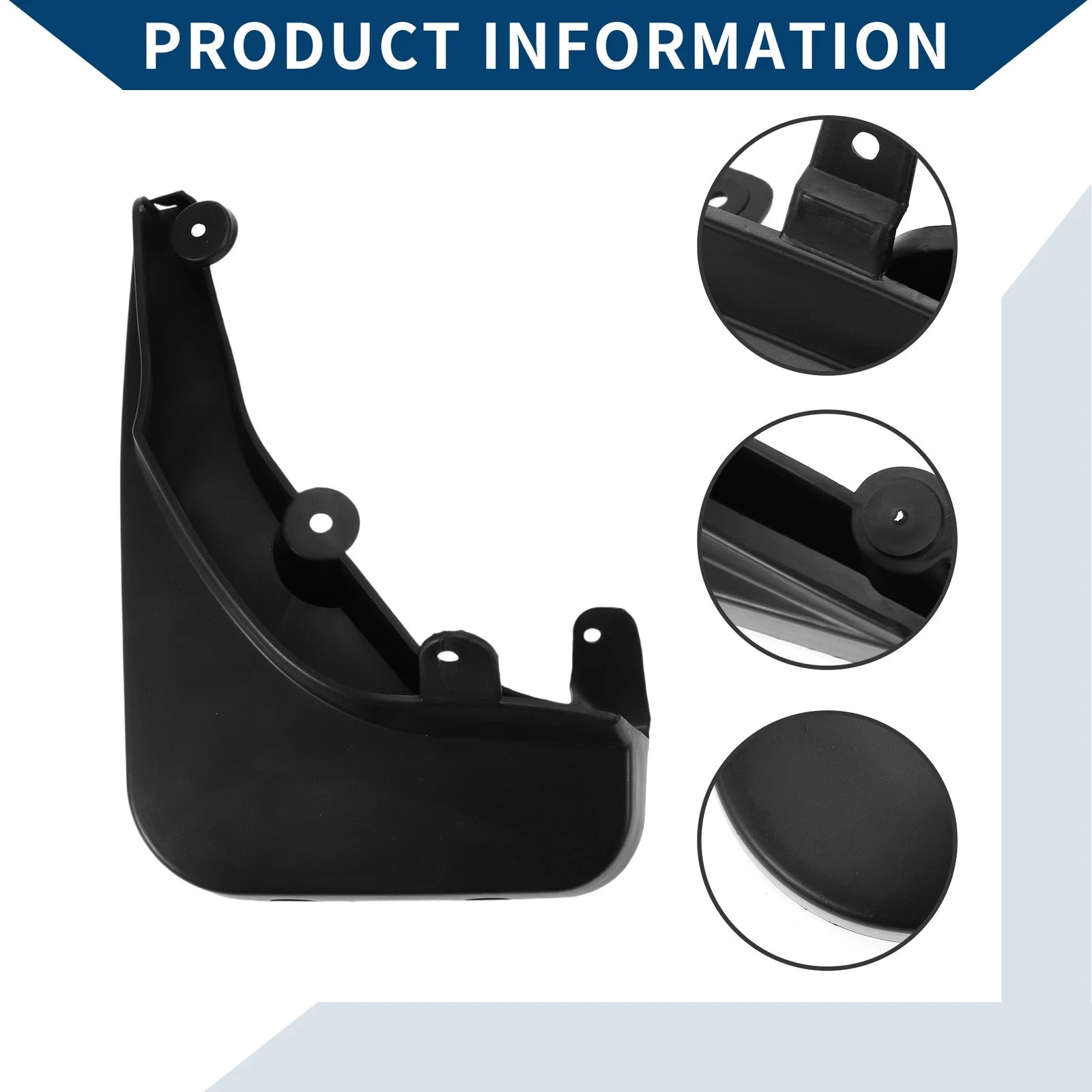 Set of 2 Mud Flaps Splash Guards for Mercedes-Benz E Class (2014–2015)