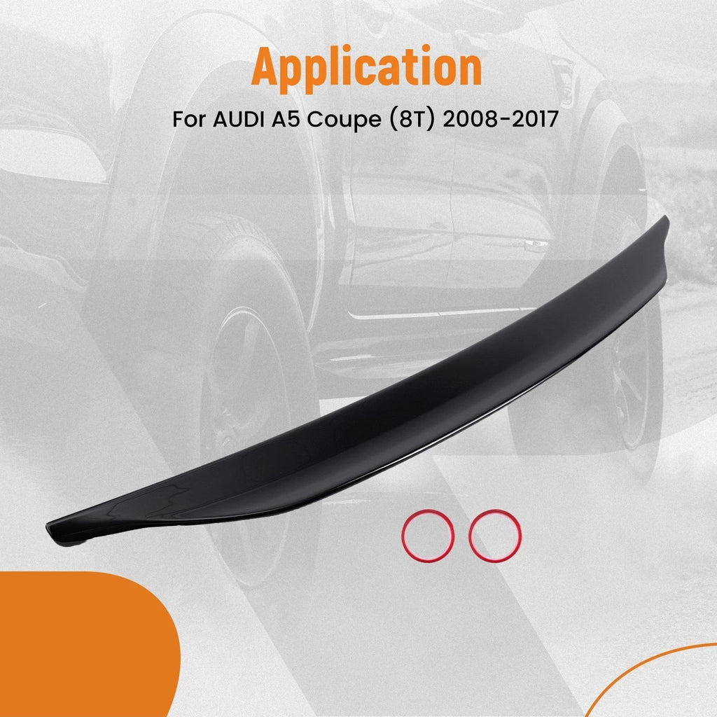 Rear Trunk Spoiler Wing Lip for Audi A5 Coupe (2008-2017) Duckbill Style
