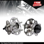 Pair Rear Wheel Bearings and Hubs for Toyota Prius (2010–2015)