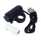 Handlebar Mount Auxiliary Power Port for Harley Softail Deluxe (2011-Current)
