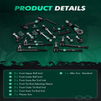 14x Pitman Idler Arm Ball Joint Tie Rod Ends Kit for GMC C1500 C2500 (1988–1991)