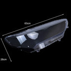 Left + Right Headlight Clear Lens Shell + Glue for Acura TLX (2018–2020)
