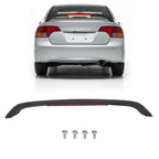 Paintable Trunk Spoiler Wing for Honda Civic 4DR (2006–2011) SI, LED Brake Light