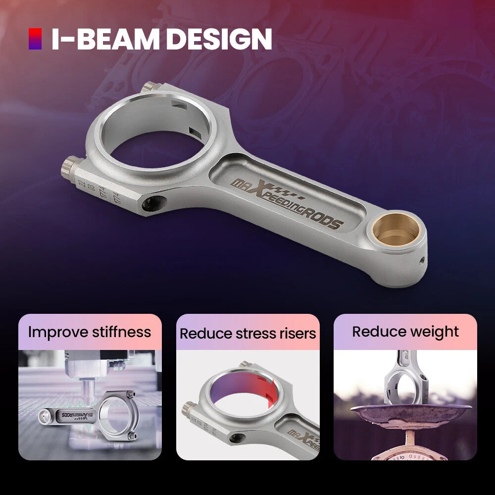 I-Beam Connecting Rods for Honda Acura Integra B18C1 B18C5 (1994-2001)