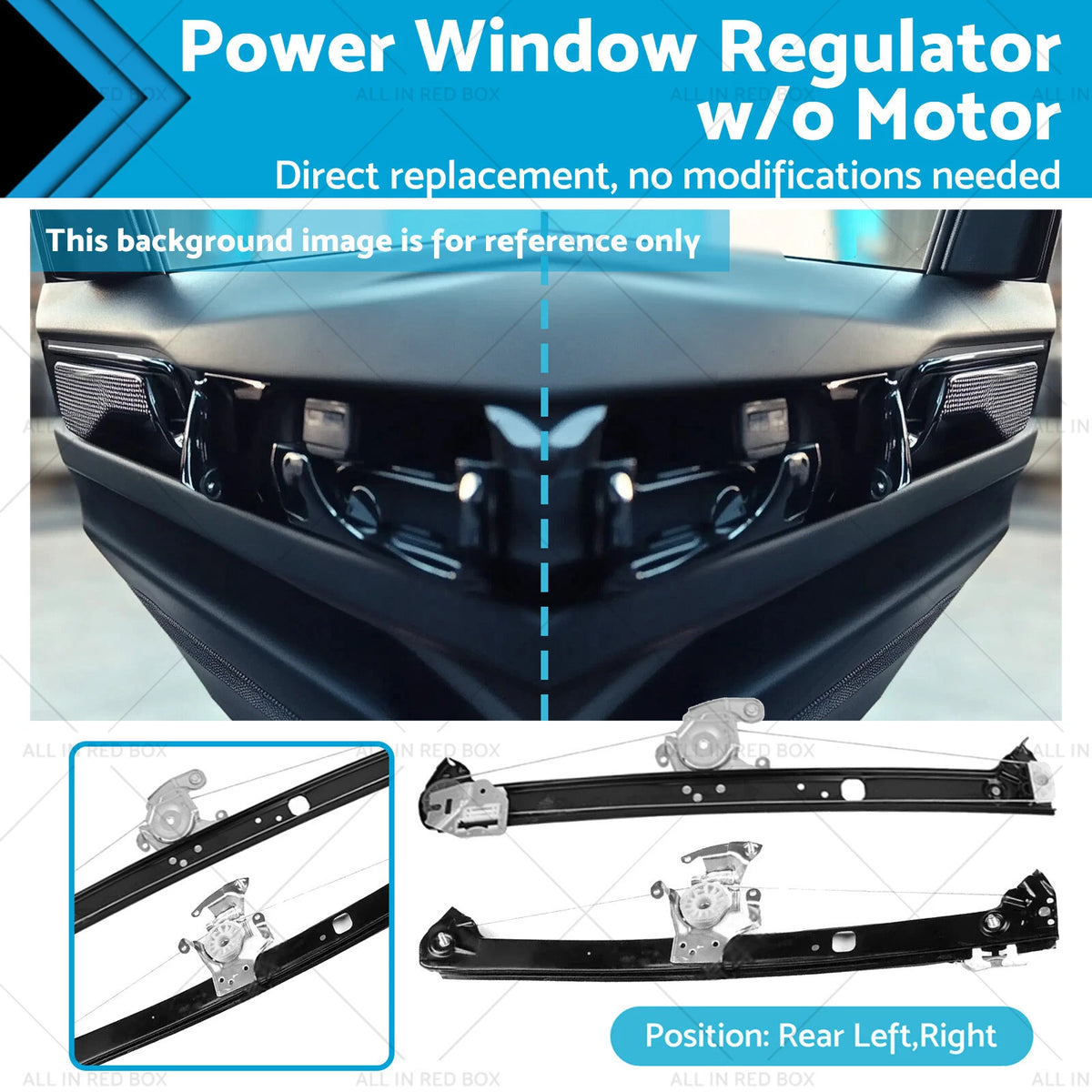 2X Rear LH+RH Power Window Regulator for BMW X5 E53 (2004–2006)