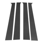 Set of 4 Pillar Window Trim for Dodge Ram (2004–2008) Carbon Fiber Black