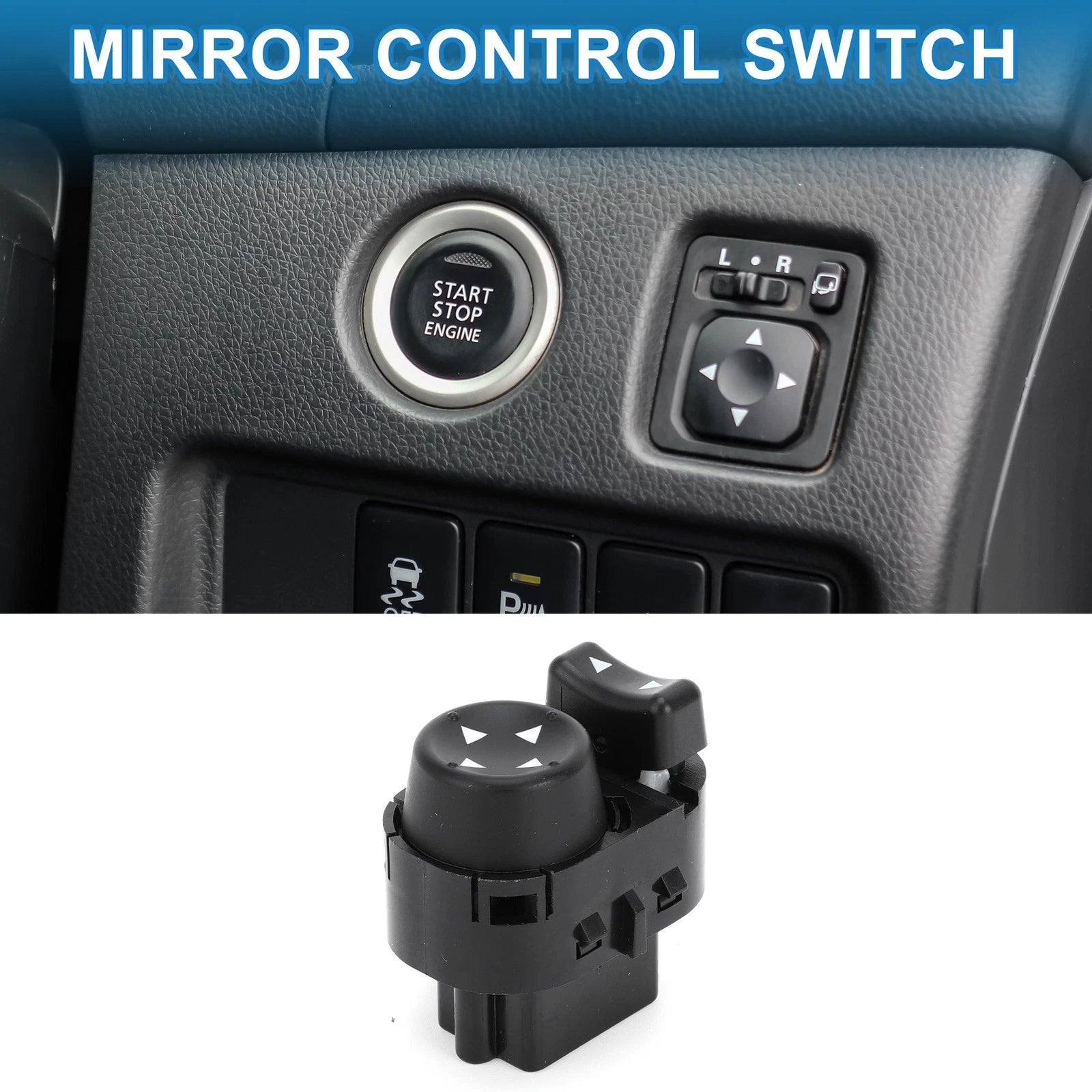 Car Mirror Switch No. 15261342 for Chevrolet Malibu (2004–2008) Plastic Black