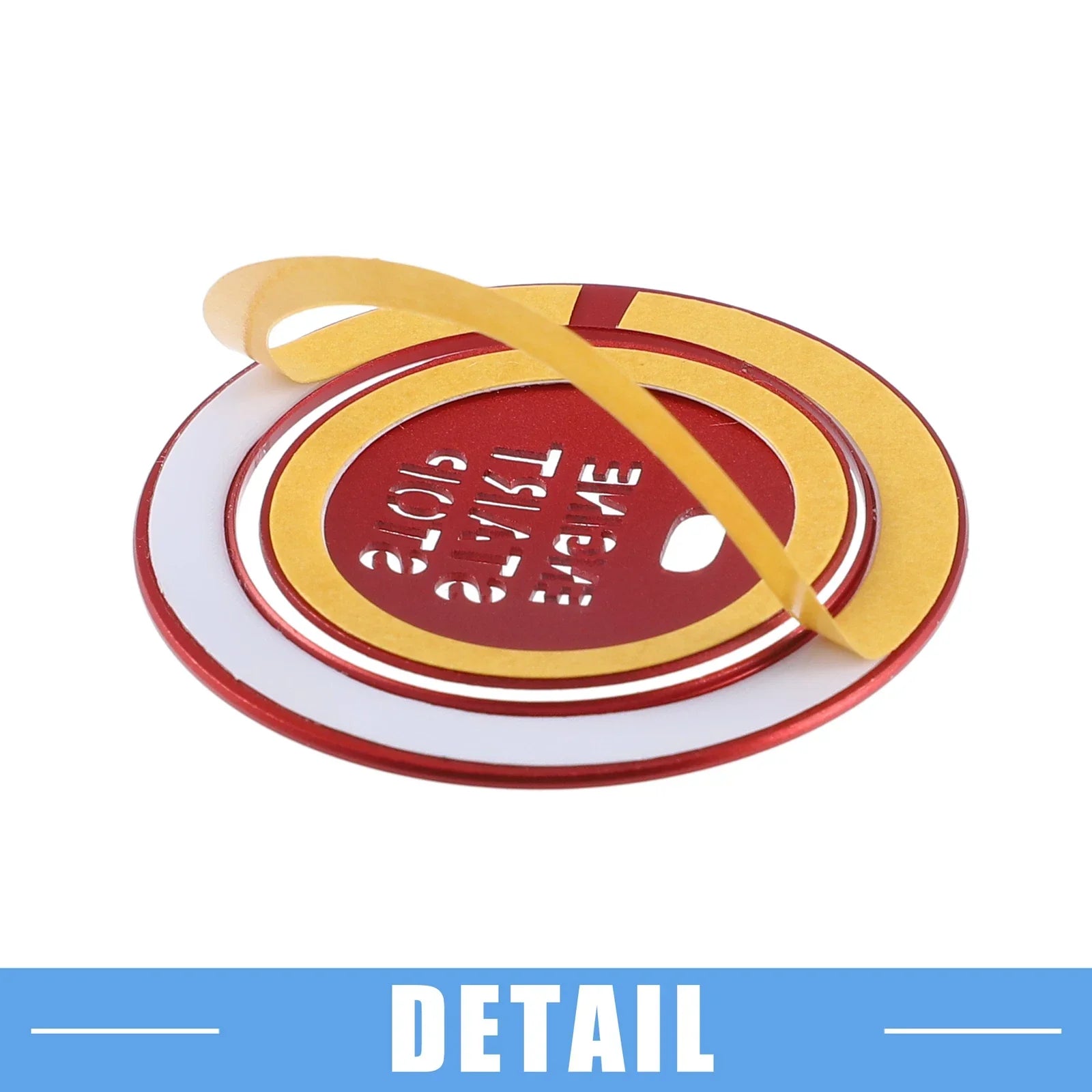 Engine Ignition Button Decal for Hyundai Sonata 2011-2014 Aluminum Red