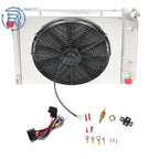 3 Row Aluminum Radiator Shroud Fan for Chevy Nova/El Camino (1968–1987)